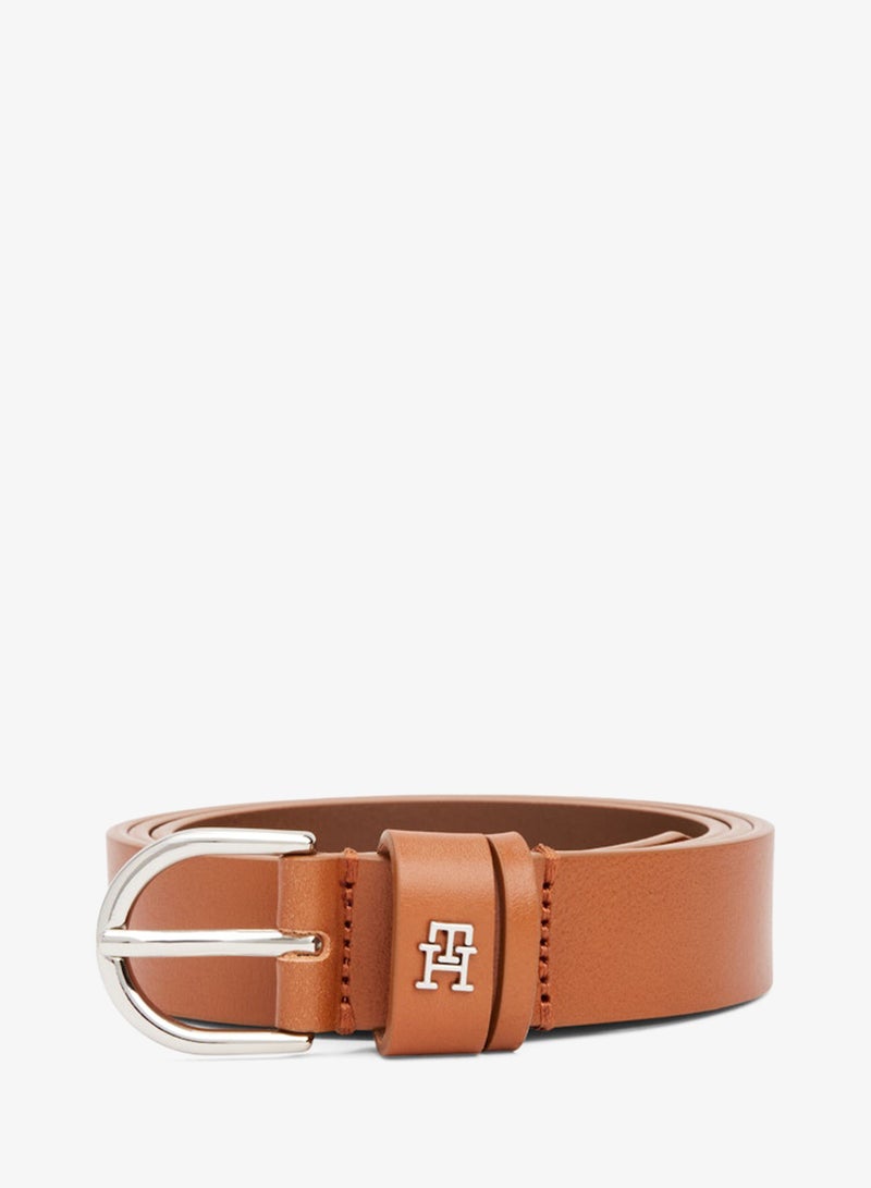 TOMMY HILFIGER Essential TH Monogram Leather Belt - Image 2